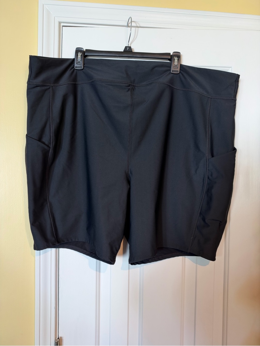torrid Black Athletic Bike Shorts with Side Pockets